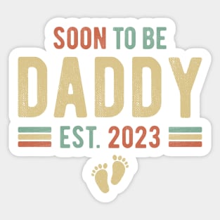 Soon To Be Daddy Est 2023 Sticker